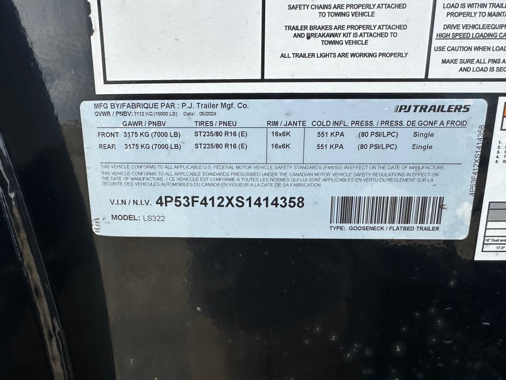 8' 6"x27+5 P J Flatbed