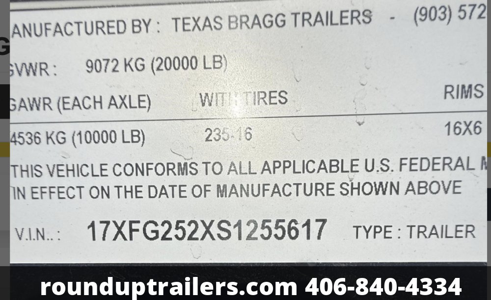 8'x20+5Texas Bragg Flatbed