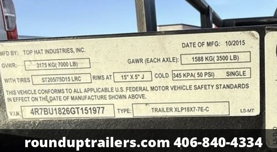 7'x18' Top Hat Utility