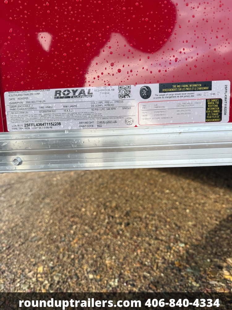 7' 6"x16' Royal Cargo Enclosed