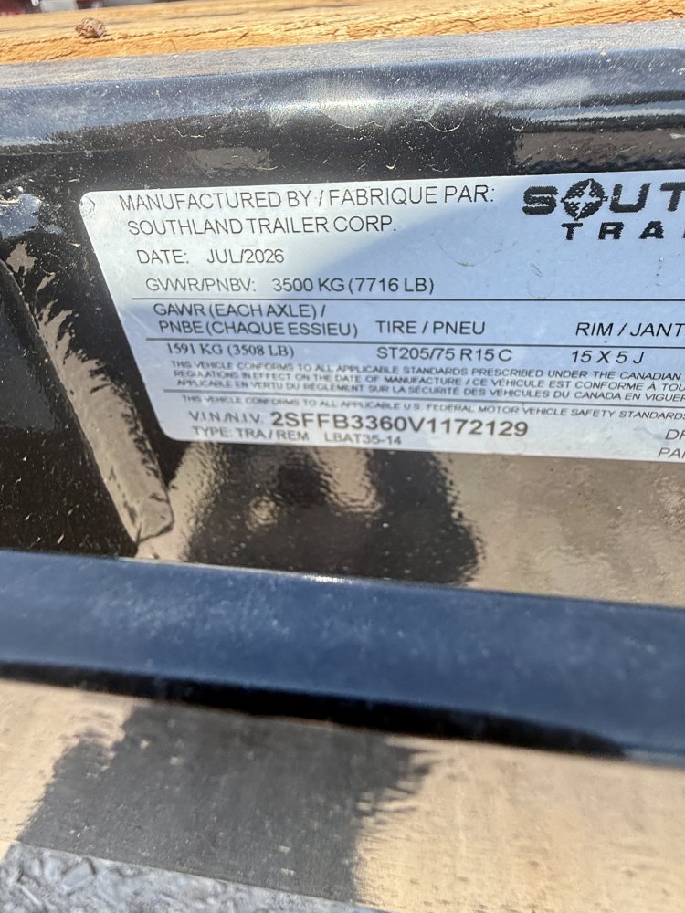7'x14' Southland Equipment