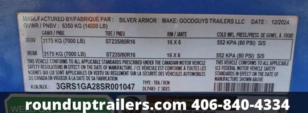 2025 Good Guys 7x14 dump 14k