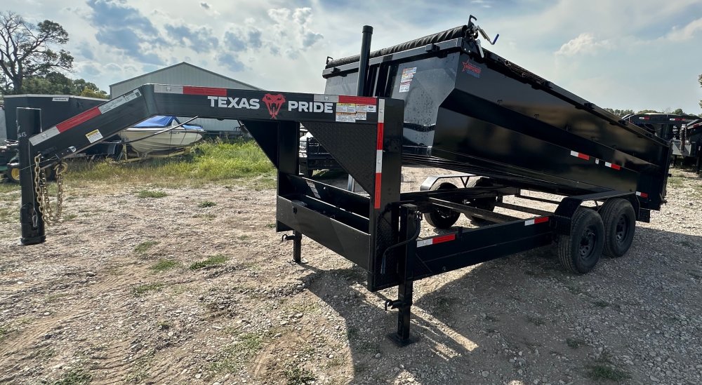 2026 Texas Pride 7' 6"x16' Dump 16,000 Trailer