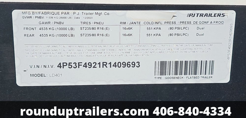 2025 PJ 35+5 gooseneck 25k