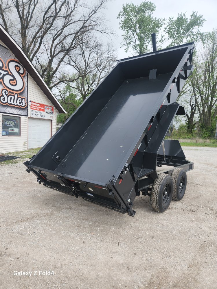 7x14 14K Hillcrest Dump Trailer w/ 24" Sides 2-7000lb Axles