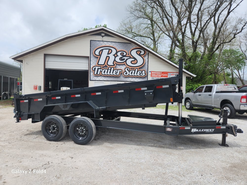 17.6 7x16 Hillcrest Bumper Pull Dump Trailer DT2546
