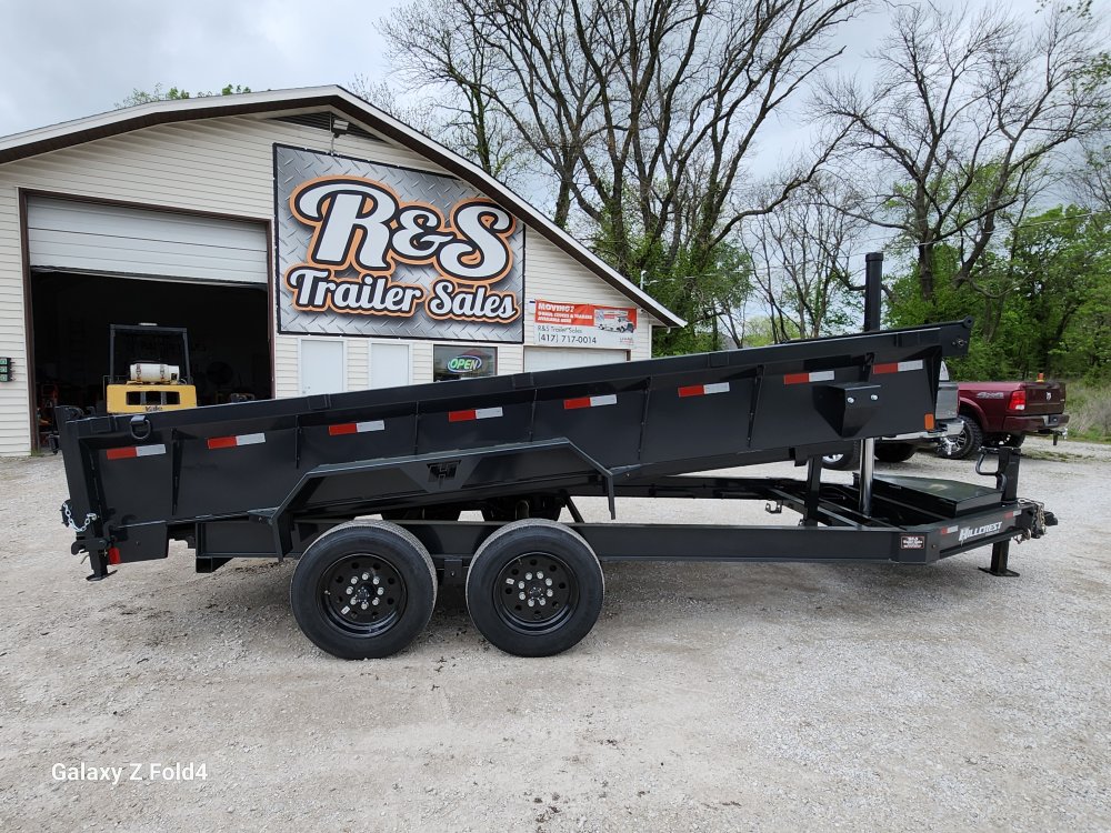 17.6 7x16 Hillcrest Bumper Pull Dump Trailer DT2546