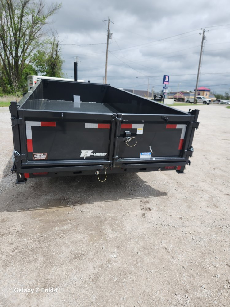 17.6 7x16 Hillcrest Bumper Pull Dump Trailer DT2546