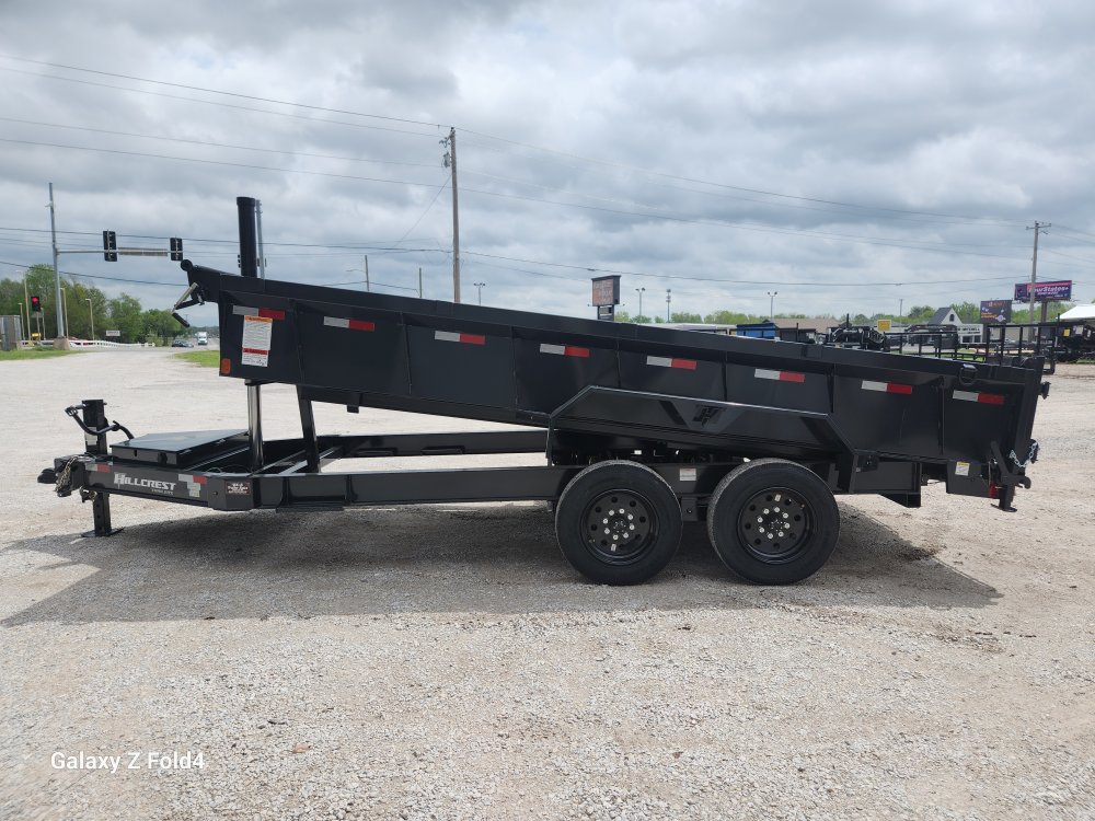 17.6 7x16 Hillcrest Bumper Pull Dump Trailer DT2546