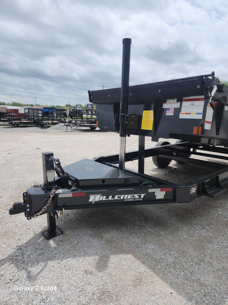17.6 7x16 Hillcrest Bumper Pull Dump Trailer DT2546