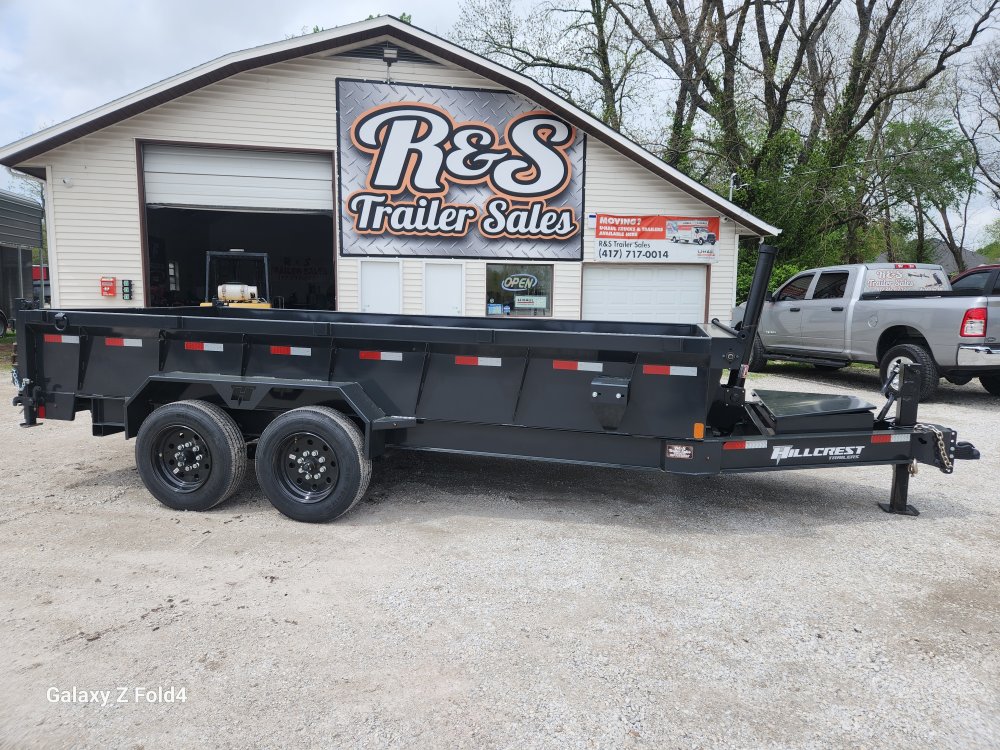 17.6 7x16 Hillcrest Bumper Pull Dump Trailer DT2546