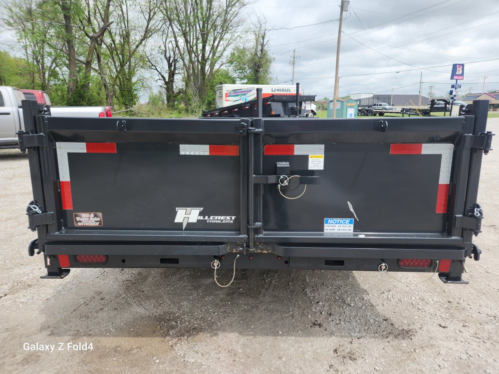 17.6 7x16 Hillcrest Bumper Pull Dump Trailer DT2546