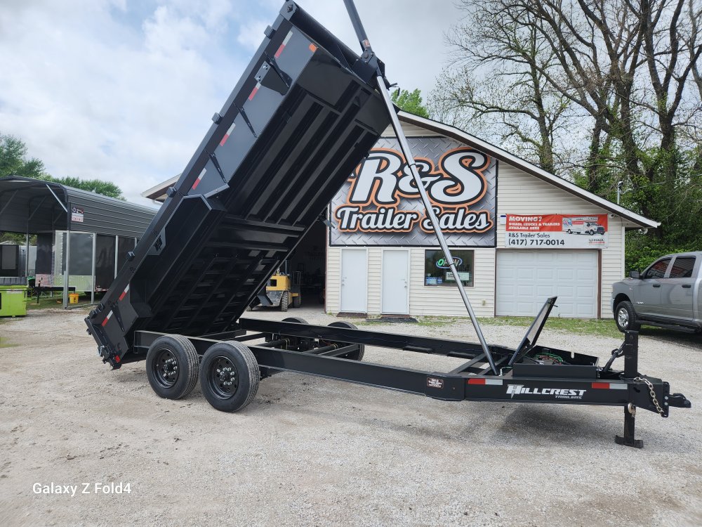 17.6 7x16 Hillcrest Bumper Pull Dump Trailer DT2546