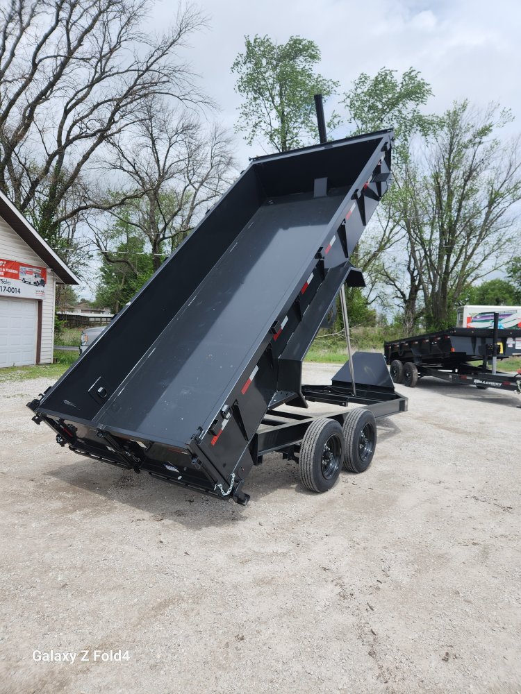 17.6 7x16 Hillcrest Bumper Pull Dump Trailer DT2546