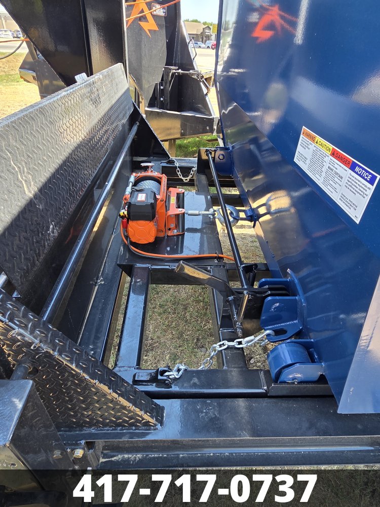 2027 7x16 HARCORE ROLL OFF GN DUMPSTER SET RO8927