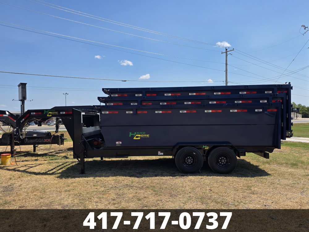 2027 7x16 HARCORE ROLL OFF GN DUMPSTER SET RO8927