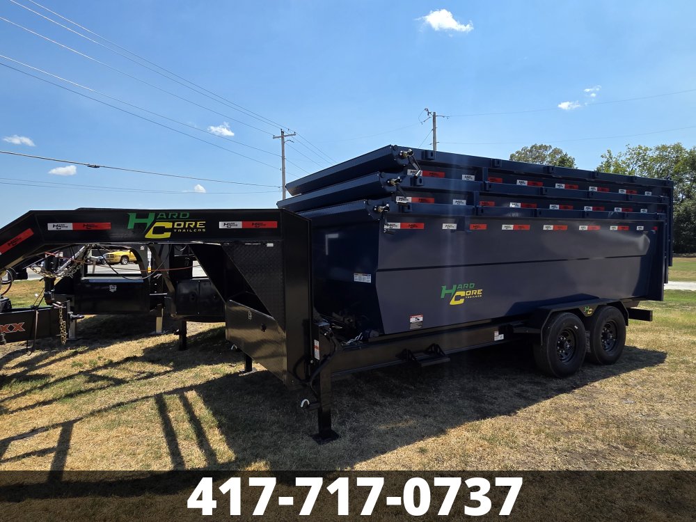 2027 7x16 HARCORE ROLL OFF GN DUMPSTER SET RO8927
