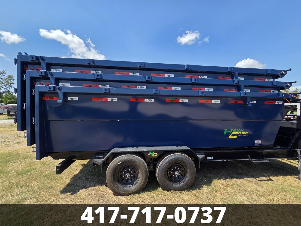 2027 7x16 HARCORE ROLL OFF GN DUMPSTER SET RO8927