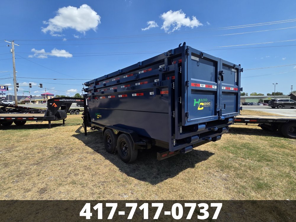 2027 7x16 HARCORE ROLL OFF GN DUMPSTER SET RO8927