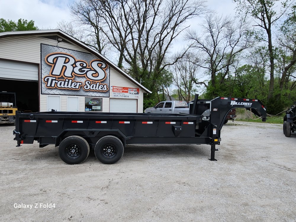 15.9K 7x16 Hillcrest Gooseneck Dump Trailer DT1182