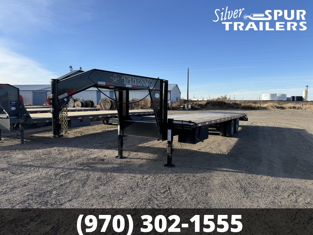 2023 Titan Trailers 32' Dual Tandem Flatbed Trailer