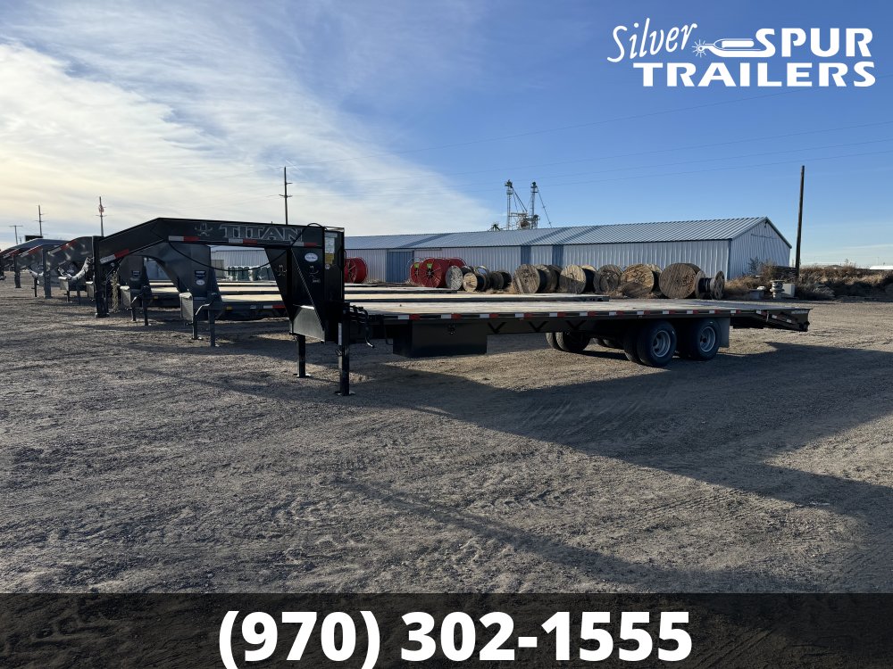 2023 Titan Trailers 32' Dual Tandem Flatbed Trailer