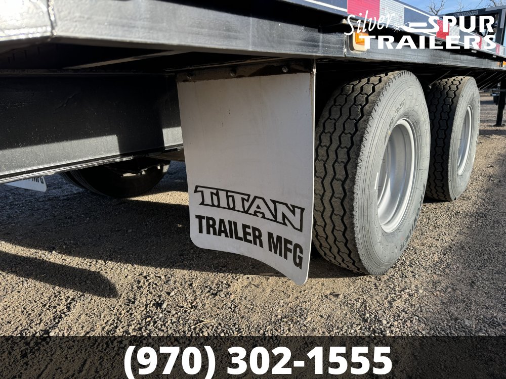 2023 Titan Trailers 32' Dual Tandem Flatbed Trailer