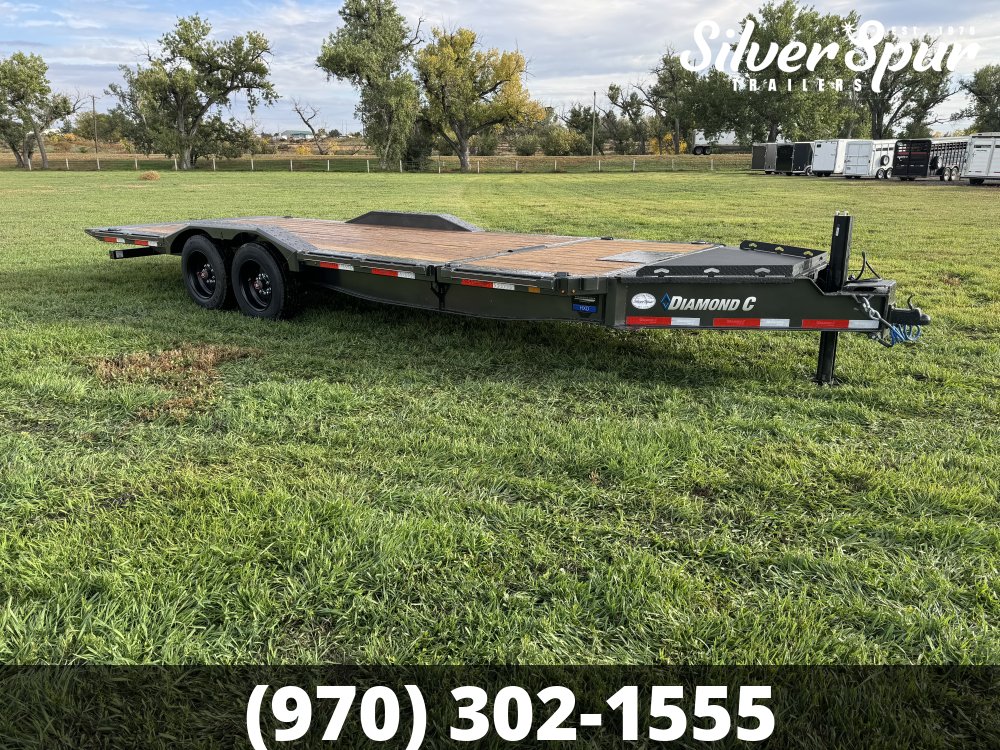 2026 Diamond C HXD208 22x102 Driveover Fender Tilt Trailer