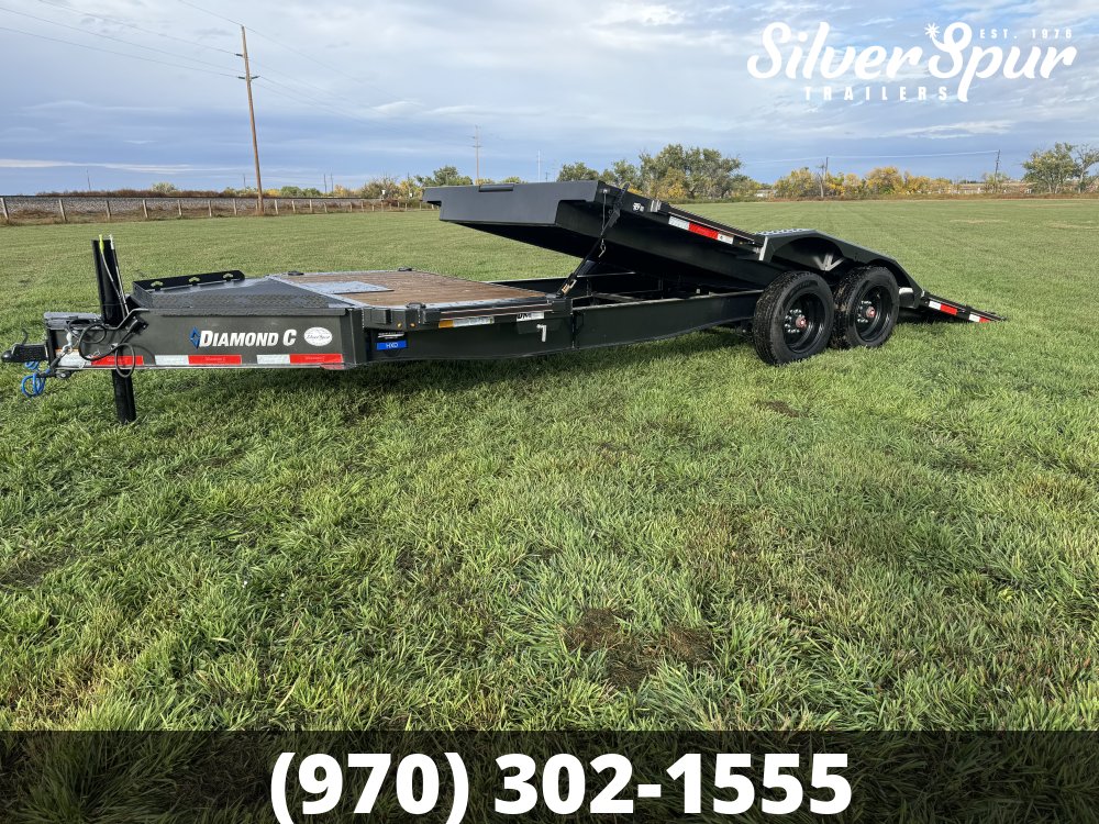 2026 Diamond C HXD208 22x102 Driveover Fender Tilt Trailer