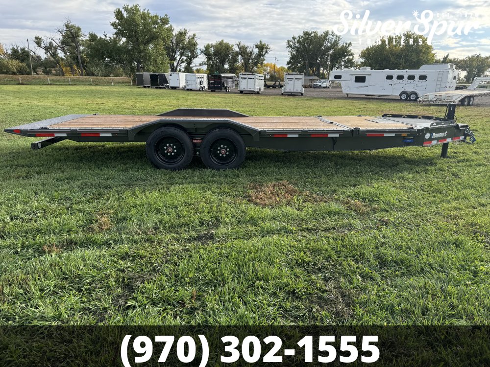 2026 Diamond C HXD208 22x102 Driveover Fender Tilt Trailer
