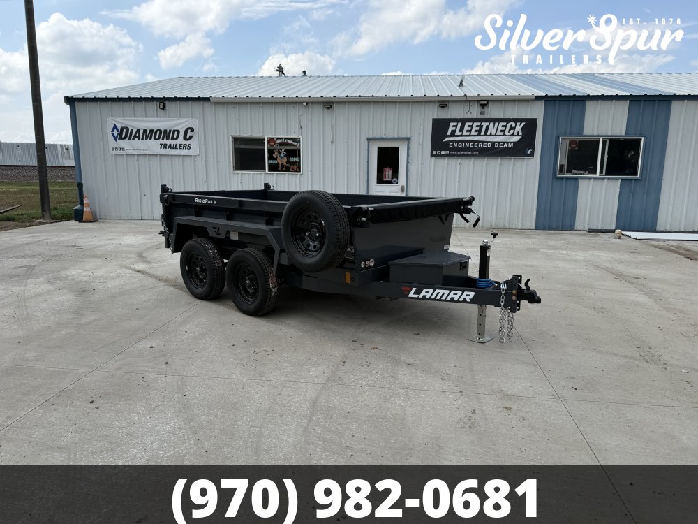 2027 Lamar 60" X 10' DS - 7K MINI DUMP - TANDEM AXLE