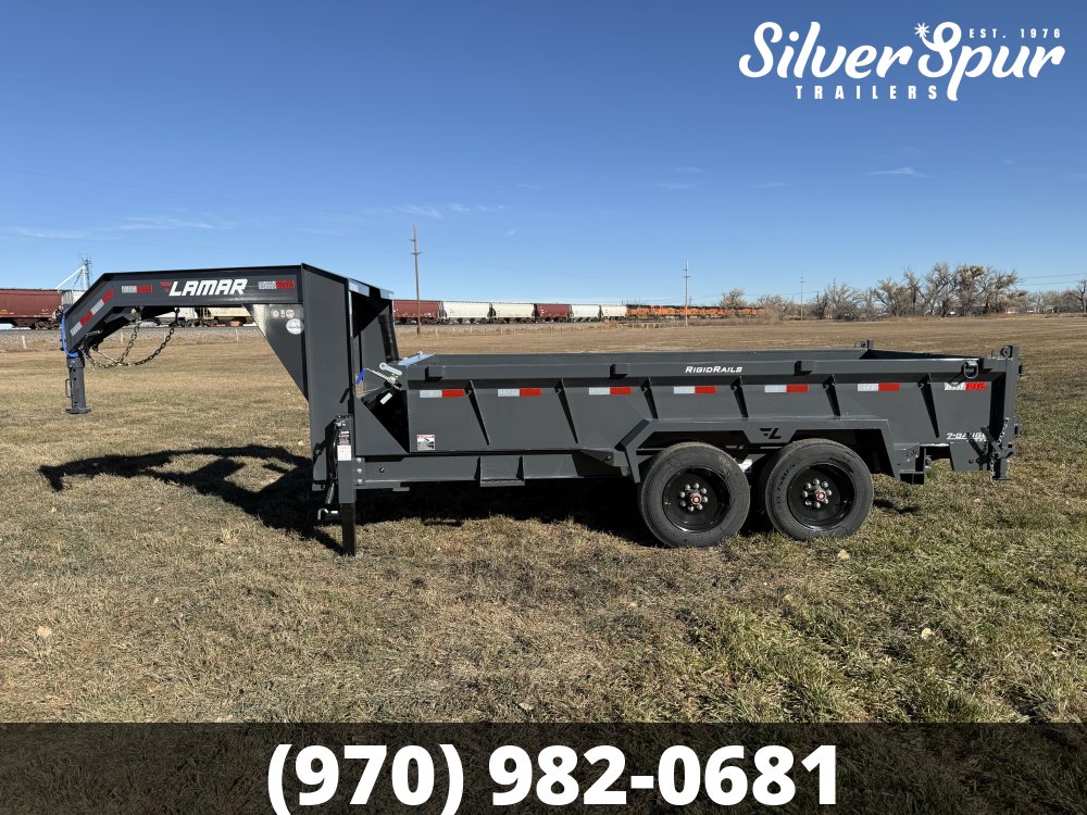 2026 Lamar 83" X 14' 16K Telescopic Gooseneck Dump Trailer