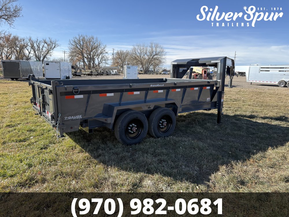 2026 Lamar 83" X 14' 16K Telescopic Gooseneck Dump Trailer