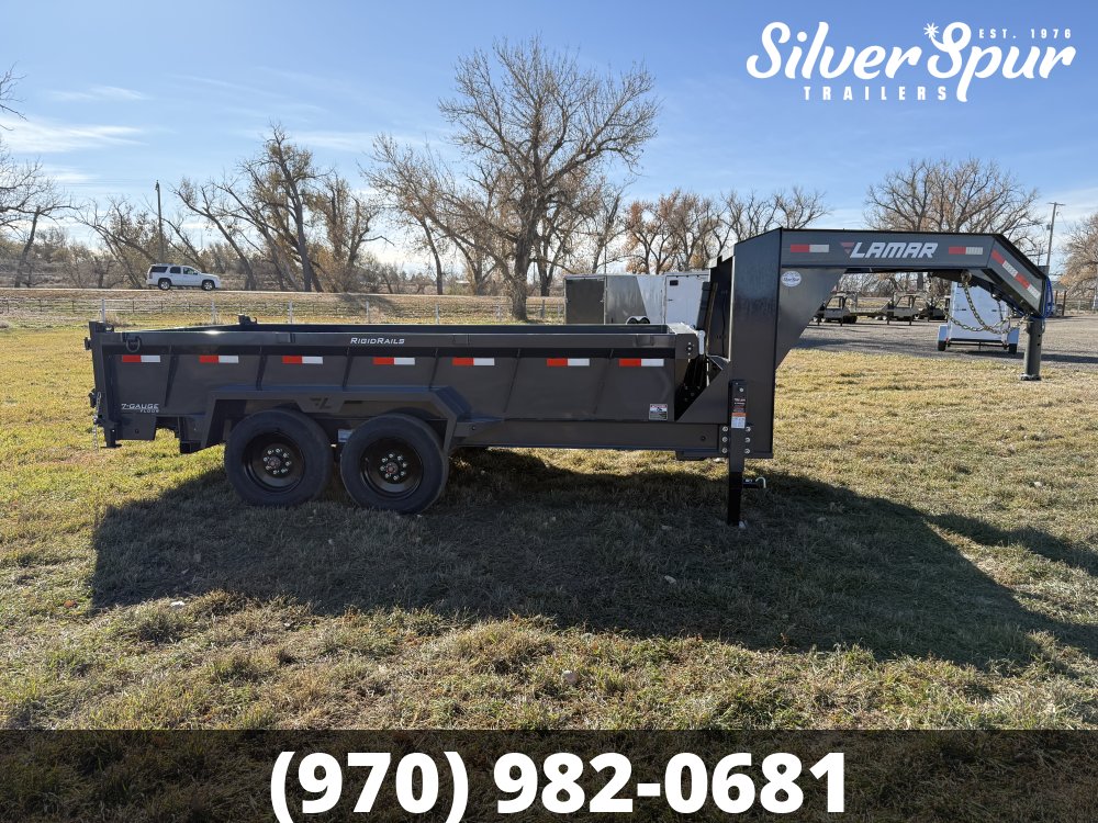 2026 Lamar 83" X 14' 16K Telescopic Gooseneck Dump Trailer