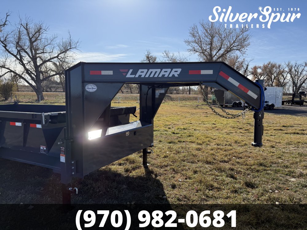 2026 Lamar 83" X 14' 16K Telescopic Gooseneck Dump Trailer