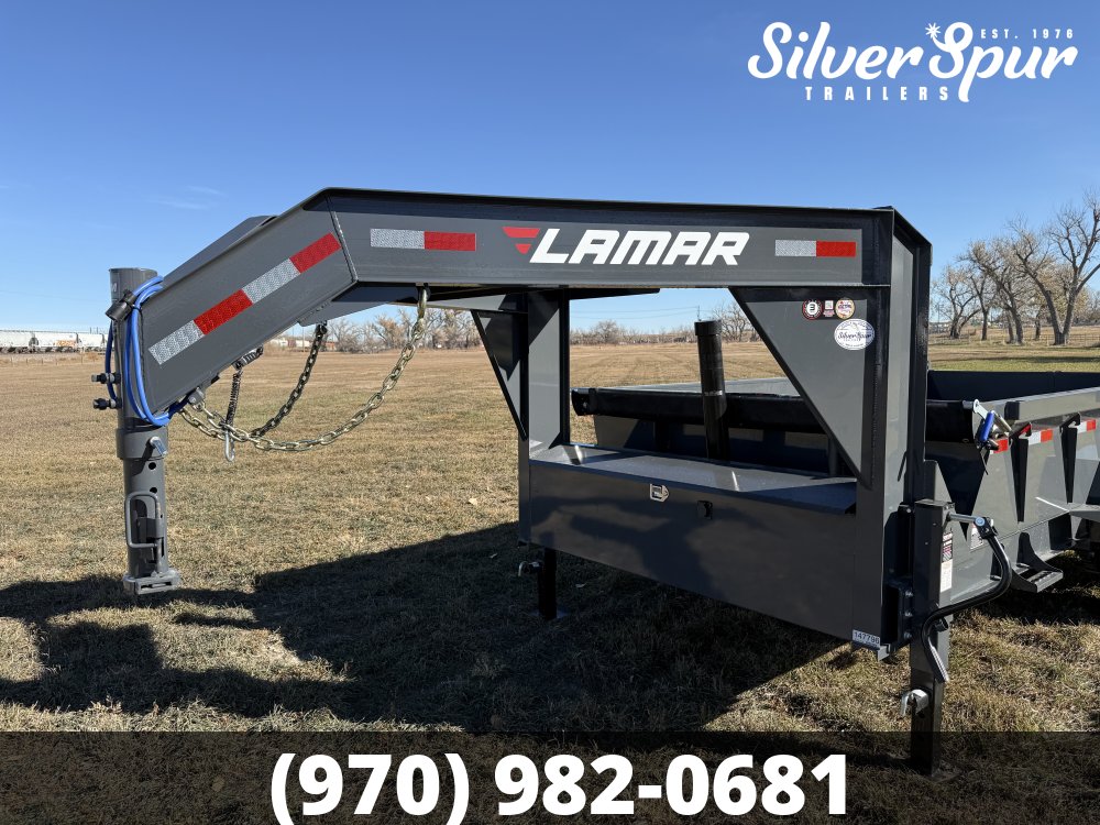 2026 Lamar 83" X 14' 16K Telescopic Gooseneck Dump Trailer