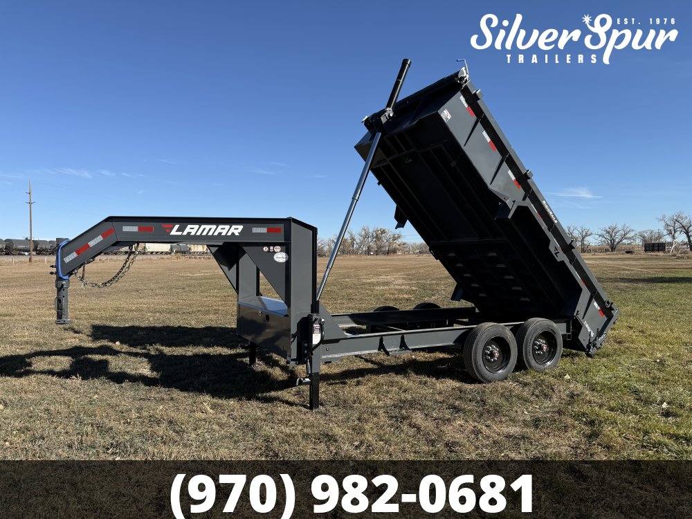 2026 Lamar 83" X 14' 16K Telescopic Gooseneck Dump Trailer
