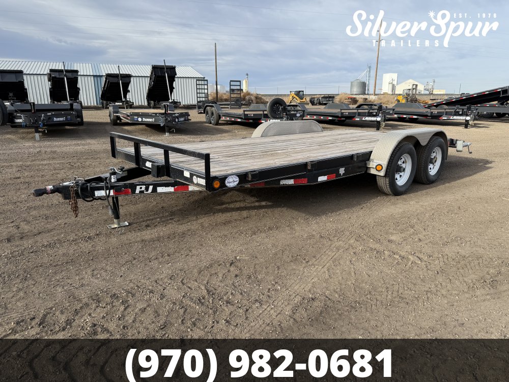 2015 PJ Trailer 18' Flatbed Car Trailer
