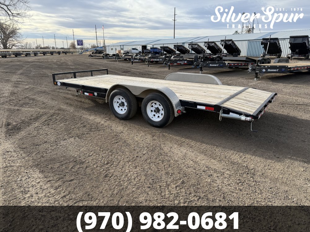 2015 PJ Trailer 18' Flatbed Car Trailer