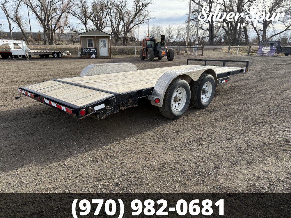 2015 PJ Trailer 18' Flatbed Car Trailer
