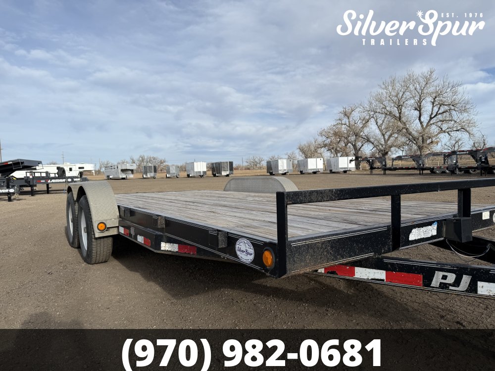 2015 PJ Trailer 18' Flatbed Car Trailer