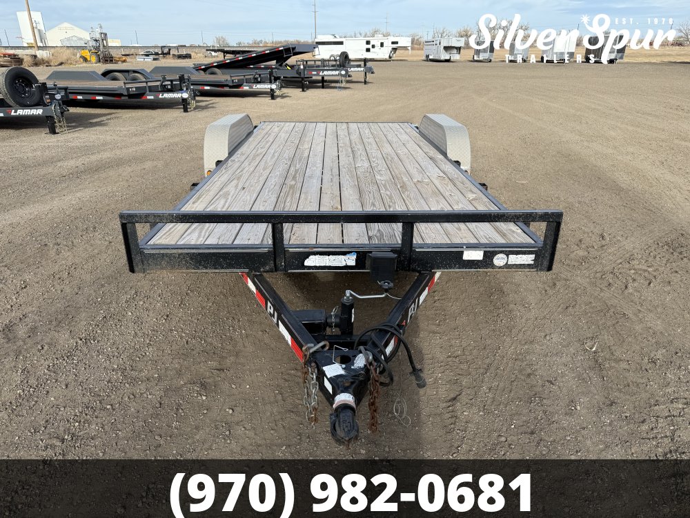 2015 PJ Trailer 18' Flatbed Car Trailer