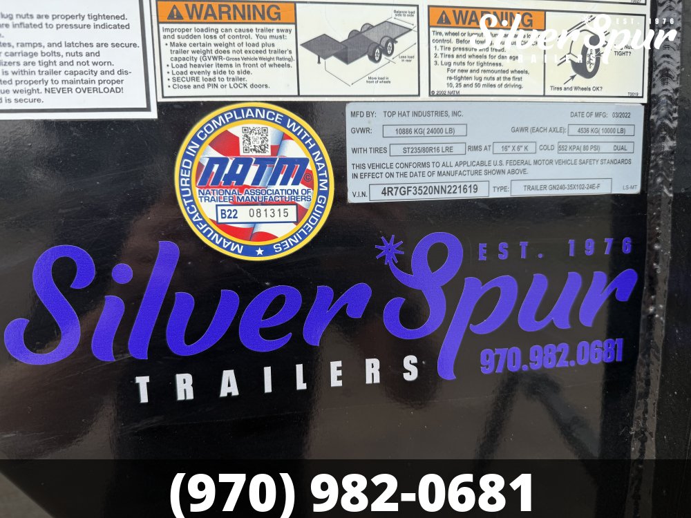2022 Top Hat Industries 35' Flatbed Gooseneck Trailer
