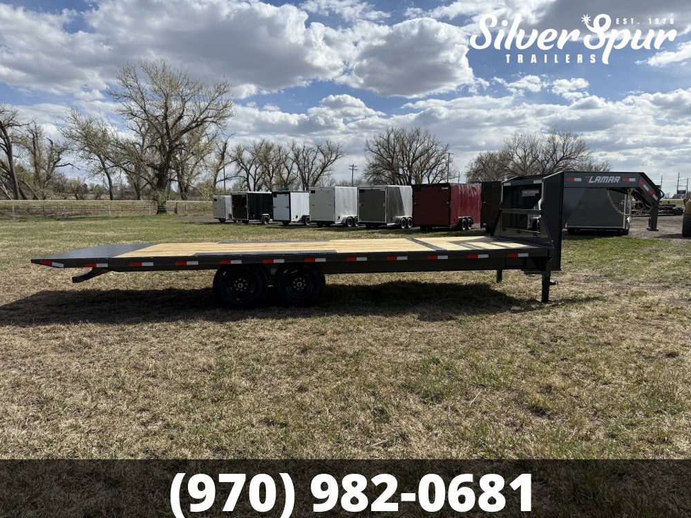 2026 Lamar 102" X 24' 14K Deck-Over Gooseneck Tilt Trailer