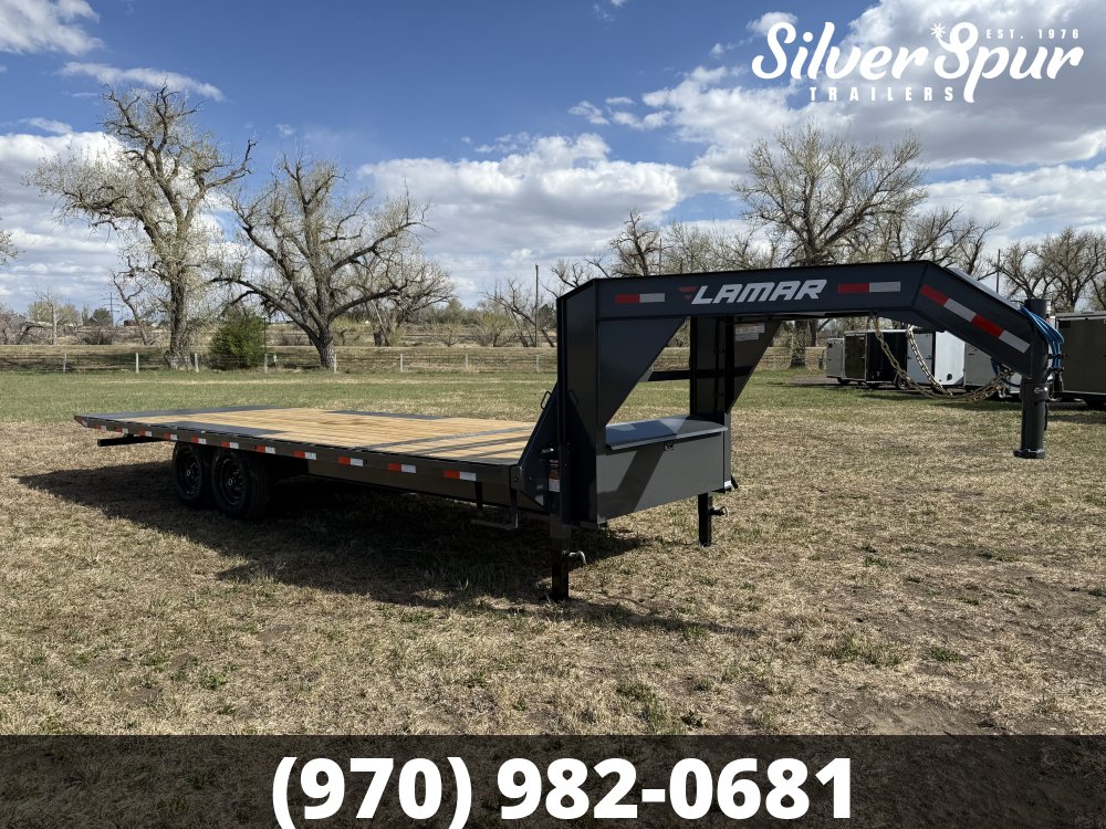 2026 Lamar 102" X 24' 14K Deck-Over Gooseneck Tilt Trailer
