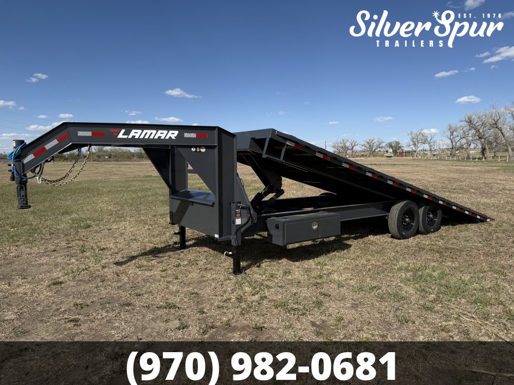2026 Lamar 102" X 24' 14K Deck-Over Gooseneck Tilt Trailer