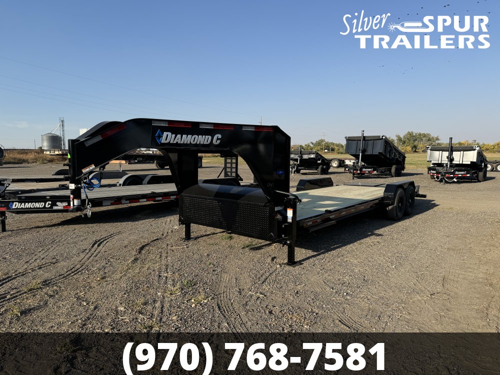 2025 Diamond C LPX207 Gooseneck Equipment Trailer 24x82 Max Ramp