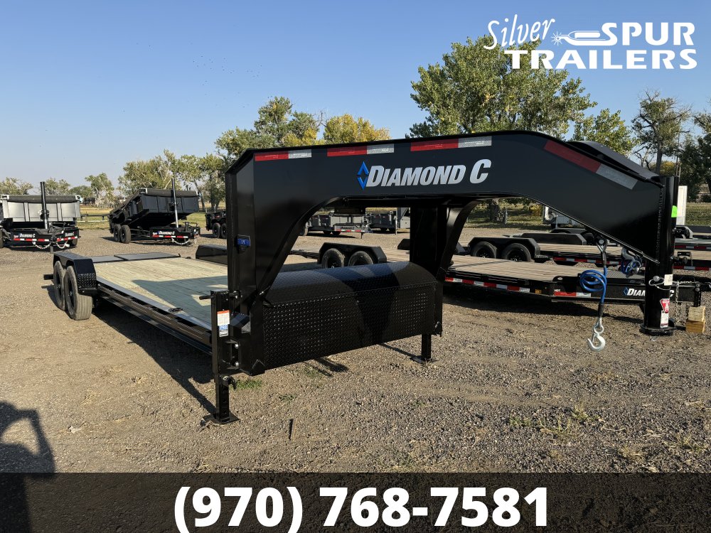 2025 Diamond C LPX207 Gooseneck Equipment Trailer 24x82 Max Ramp