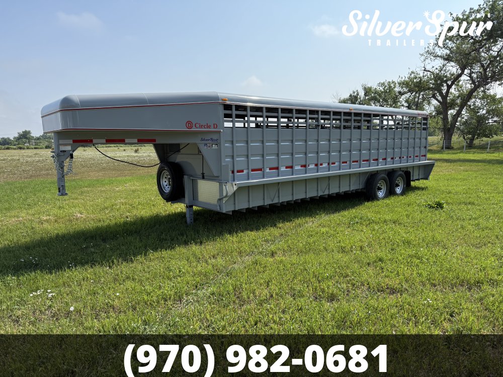 2026 Circle D 6'8"x26' Gooseneck Livestock Trailer