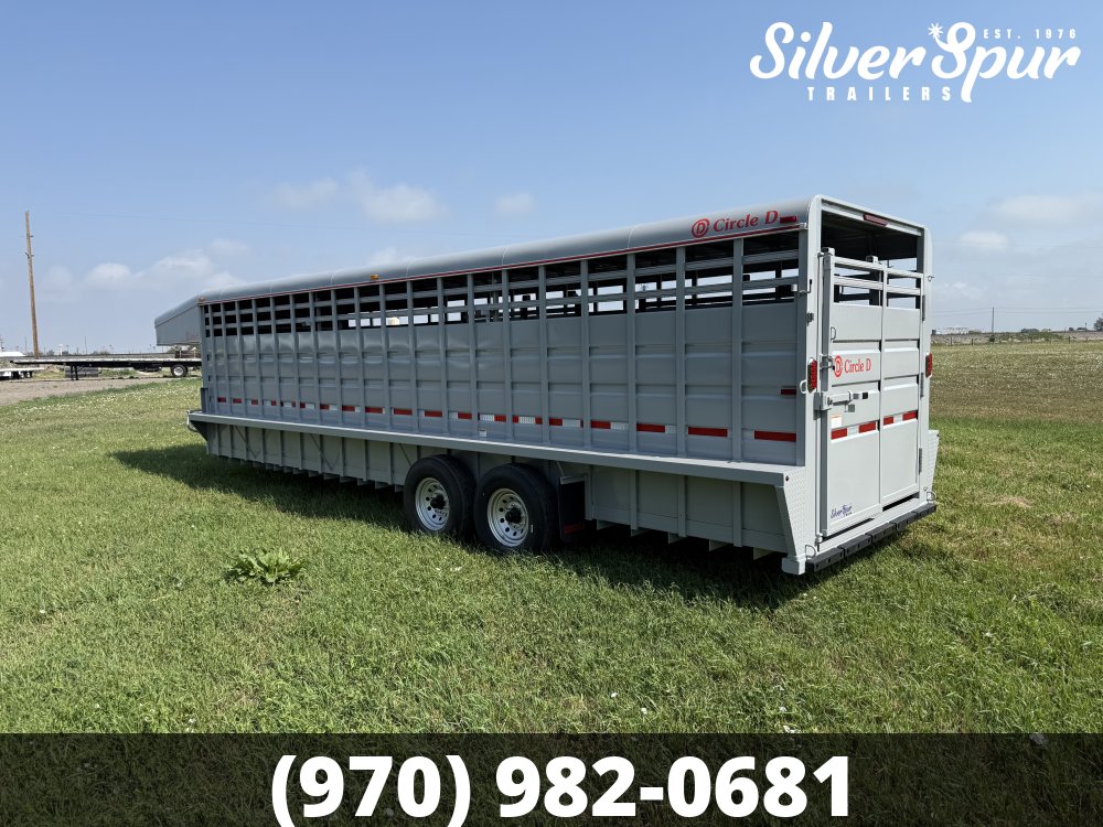 2026 Circle D 6'8"x26' Gooseneck Livestock Trailer
